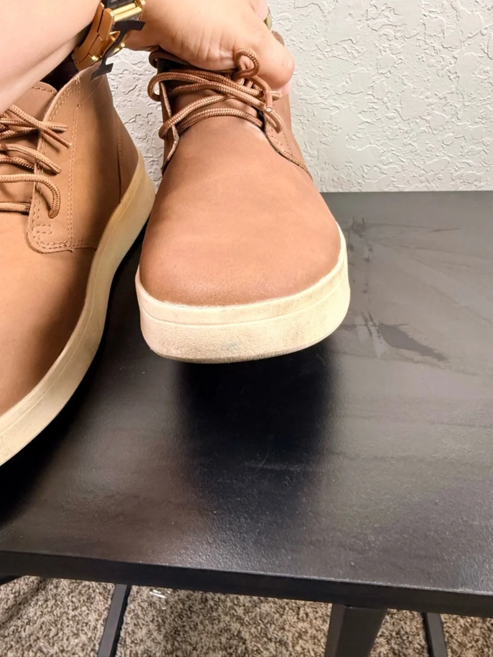 IZOD Palmer Men’s Size 10M Brown Chukka Boots Casual Lace Up Shoes - Picture 7 of 9